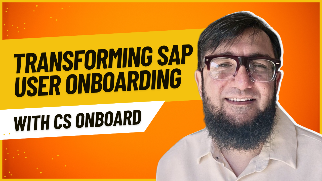 CS Onboard for SAP User Onboarding Transformation