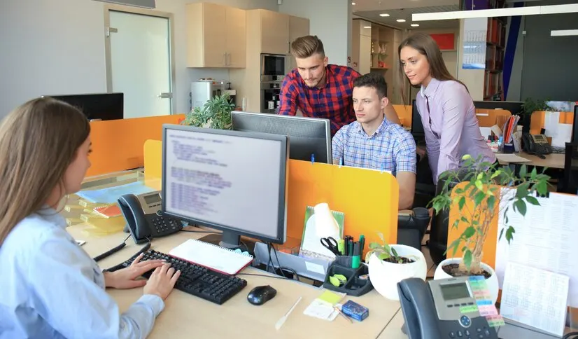 Team of SAP developers collaborating on tailored SAP software solutions