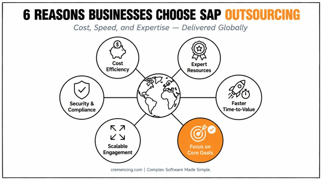 Six reasons for SAP outsourcing.