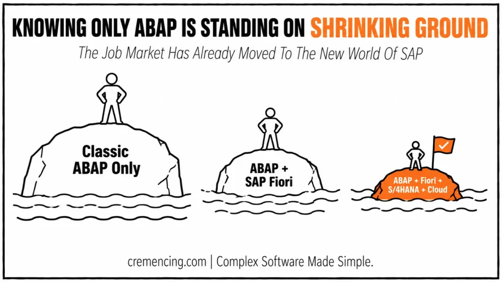 Classic ABAP shrinking job ground.