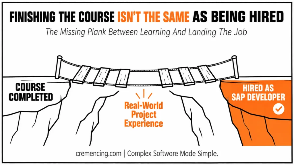 Course completion versus being hired..