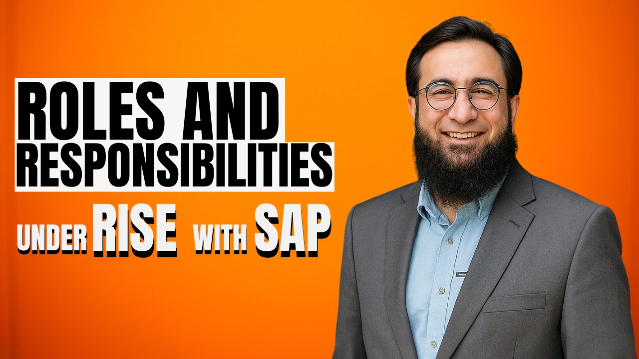 Roles and Responsibilities Under RISE with SAP