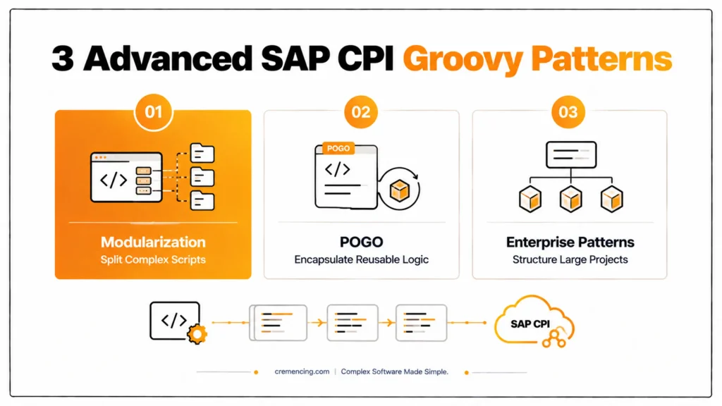 Advanced SAP CPI Groovy Patterns: Modularization, POGO, and Enterprise Development Practices