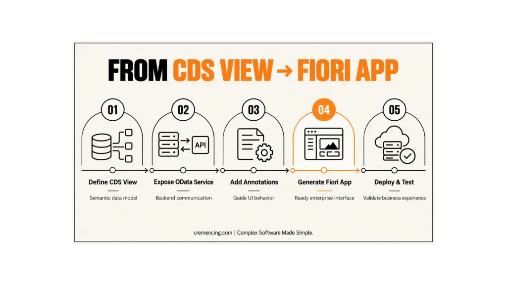 Create SAP Fiori App from CDS View: Modern Development Approach with Annotations