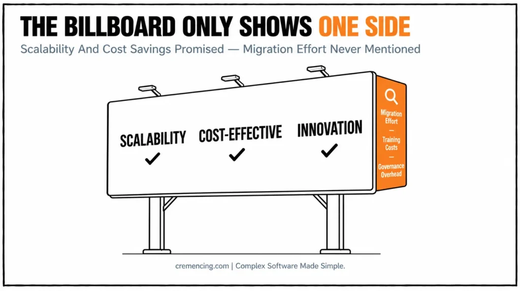 Billboard showing only one side.