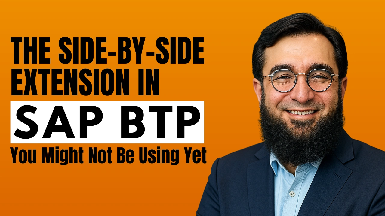 Side-by-Side Extension in SAP BTP