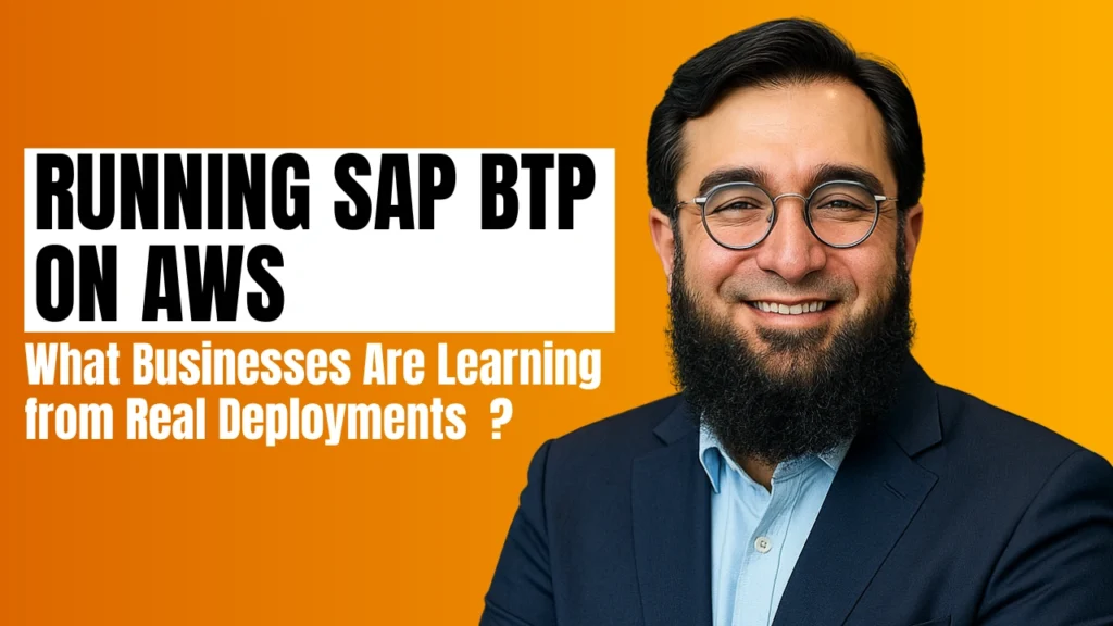 Running SAP BTP on AWS