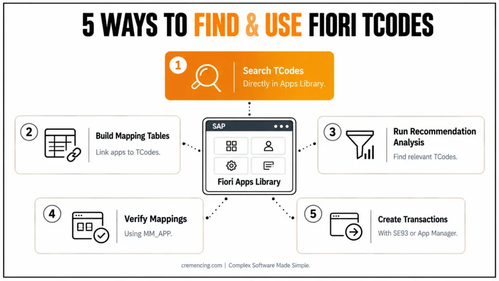 Fiori Apps Library TCODES: 5 Proven Ways to Find & Use Them