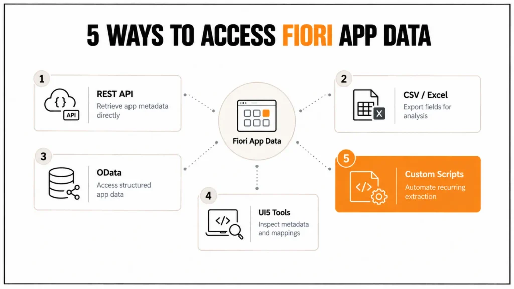 SAP Fiori Apps Library API: 5 Easy Ways to Access Data & Metadata