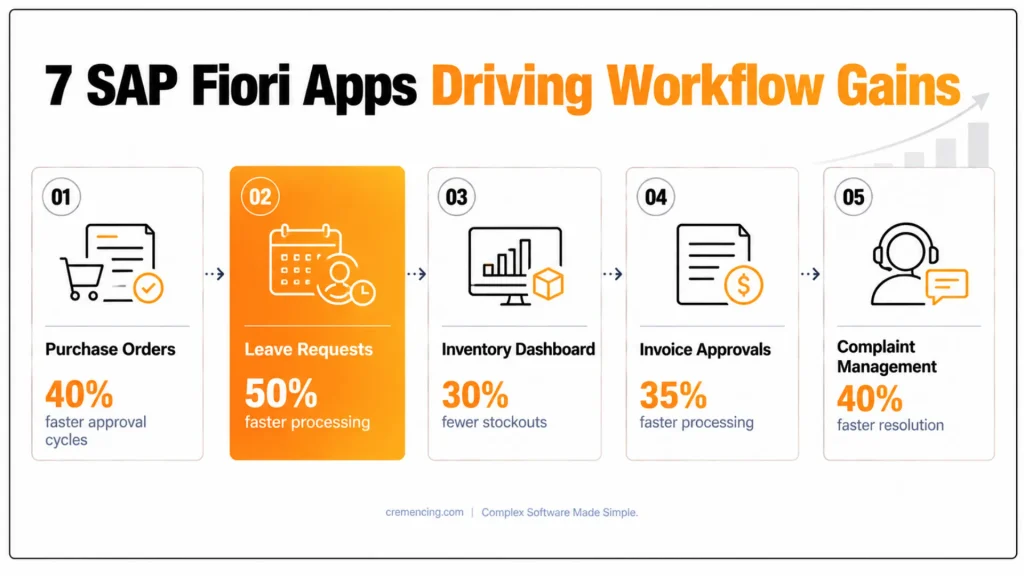 7 Proven SAP Fiori Applications Driving Measurable Workflow Improvements