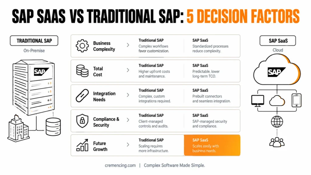Avoid Costly SAP Mistakes: How to Decide Between SaaS and Traditional SAP Like a Pro