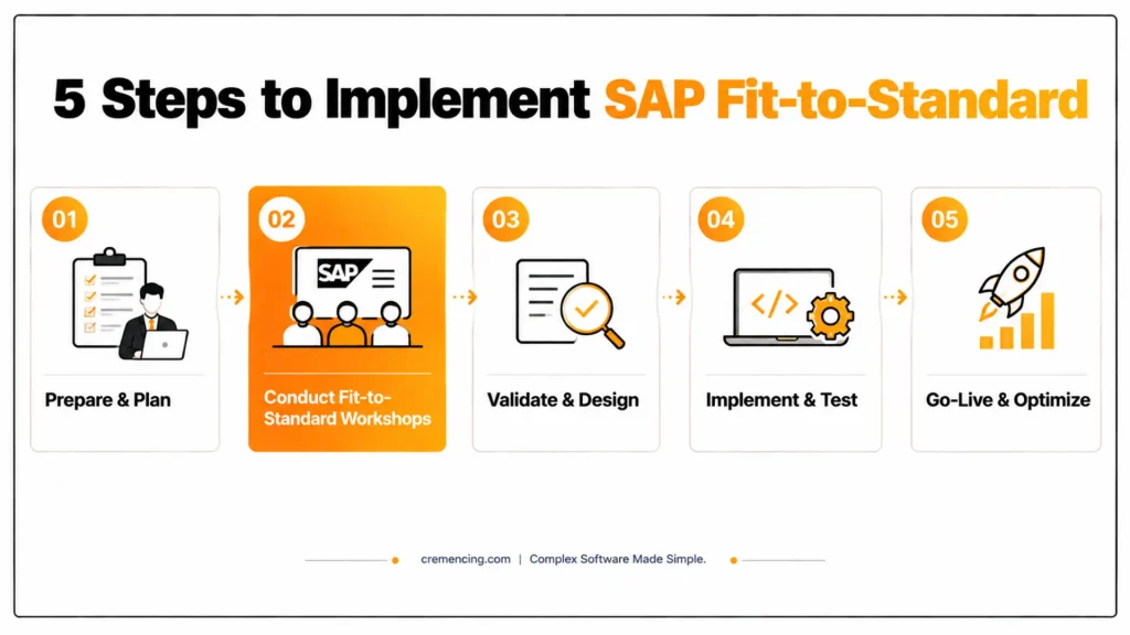 The Complete SAP Fit-to-Standard Approach for S/4HANA Implementation