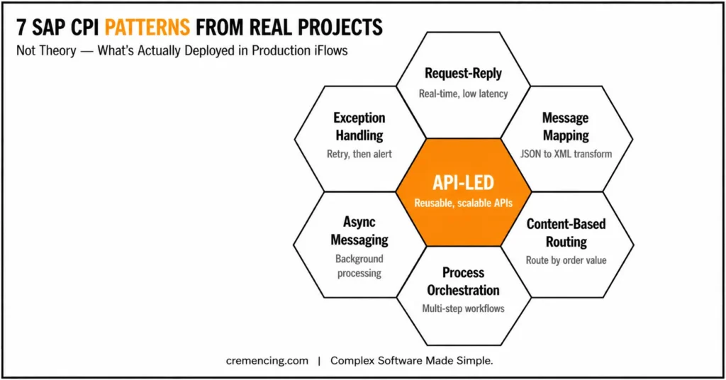 “Seven SAP CPI integration patterns overview”