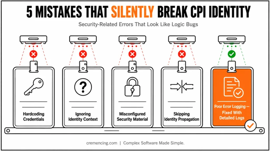 Scanner inspecting ID badges to highlight CPI identity errors.