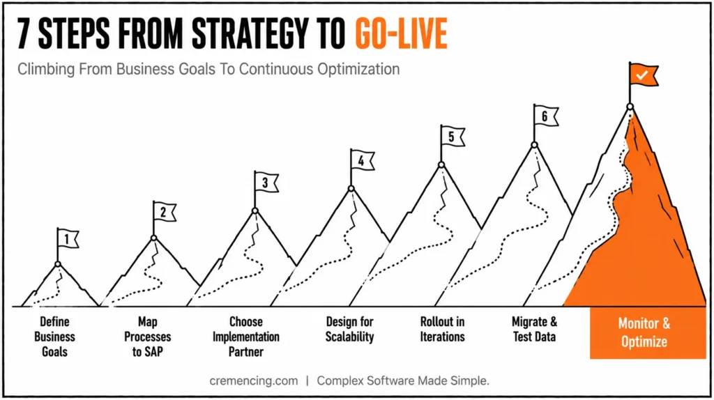 Seven steps from strategy to go-live