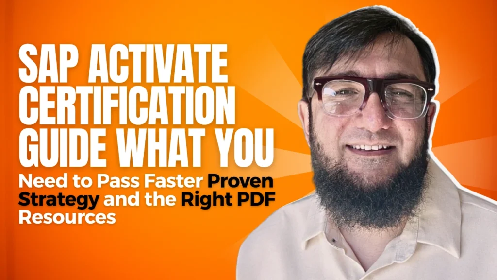 SAP Activate Methodology Certification: What You Need to Pass Faster, Proven Strategy, and the Right PDF Resources