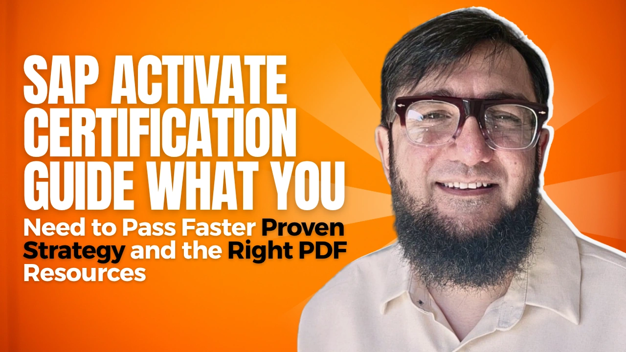 SAP Activate Methodology Certification: What You Need to Pass Faster, Proven Strategy, and the Right PDF Resources