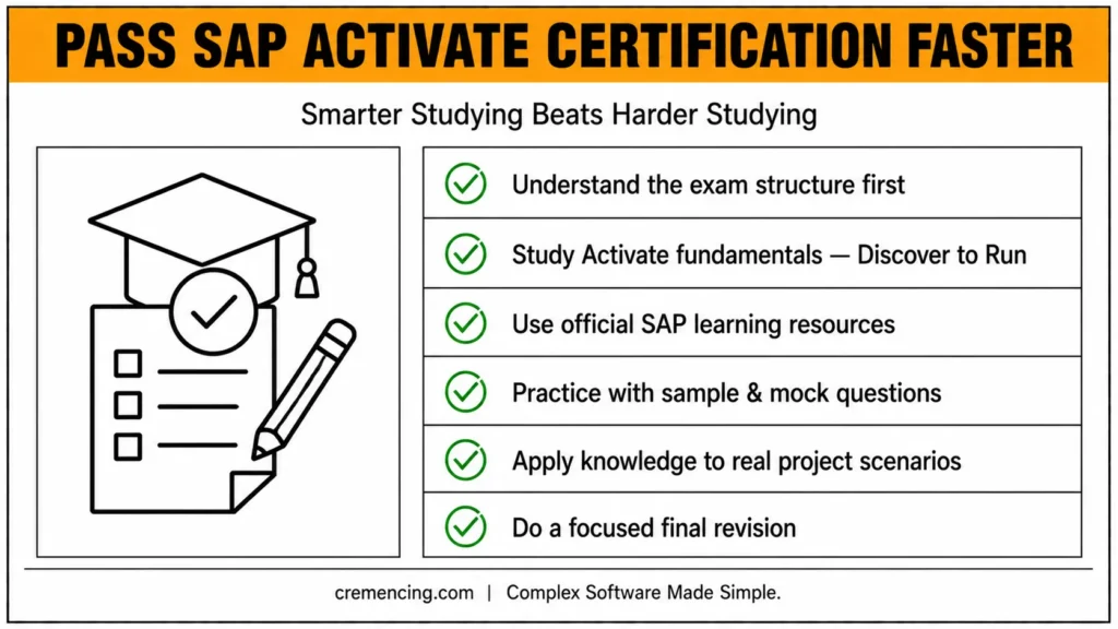 SAP Activate certification study tips and strategies
