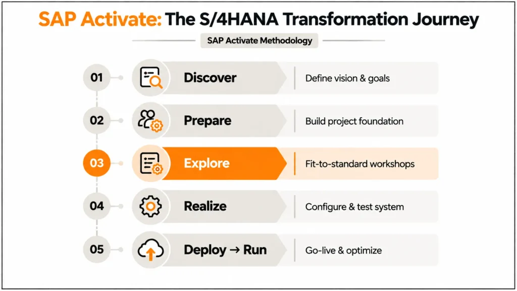 SAP Activate Methodology for Real S/4HANA Projects: End-to-End Phases Roadmap and Truelogic Implementation Methodology