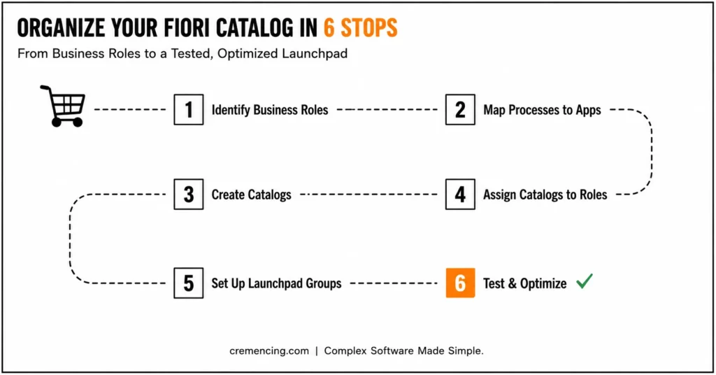 Six steps to organize Fiori catalog