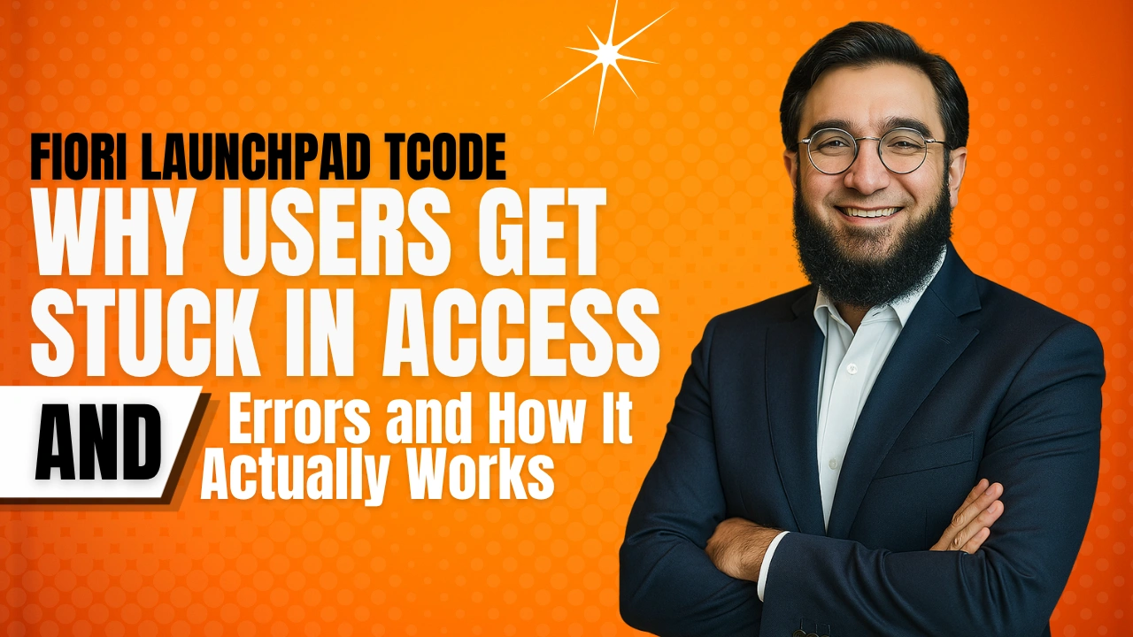 SAP Fiori Launchpad TCodes Why Users Get Stuck in Access and Errors and How It Actually Works