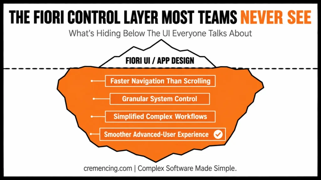 Fiori launchpad hidden control layer iceberg