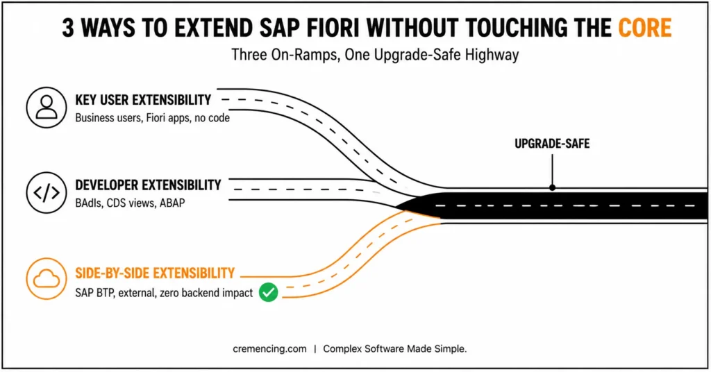 Three ways to extend SAP Fiori