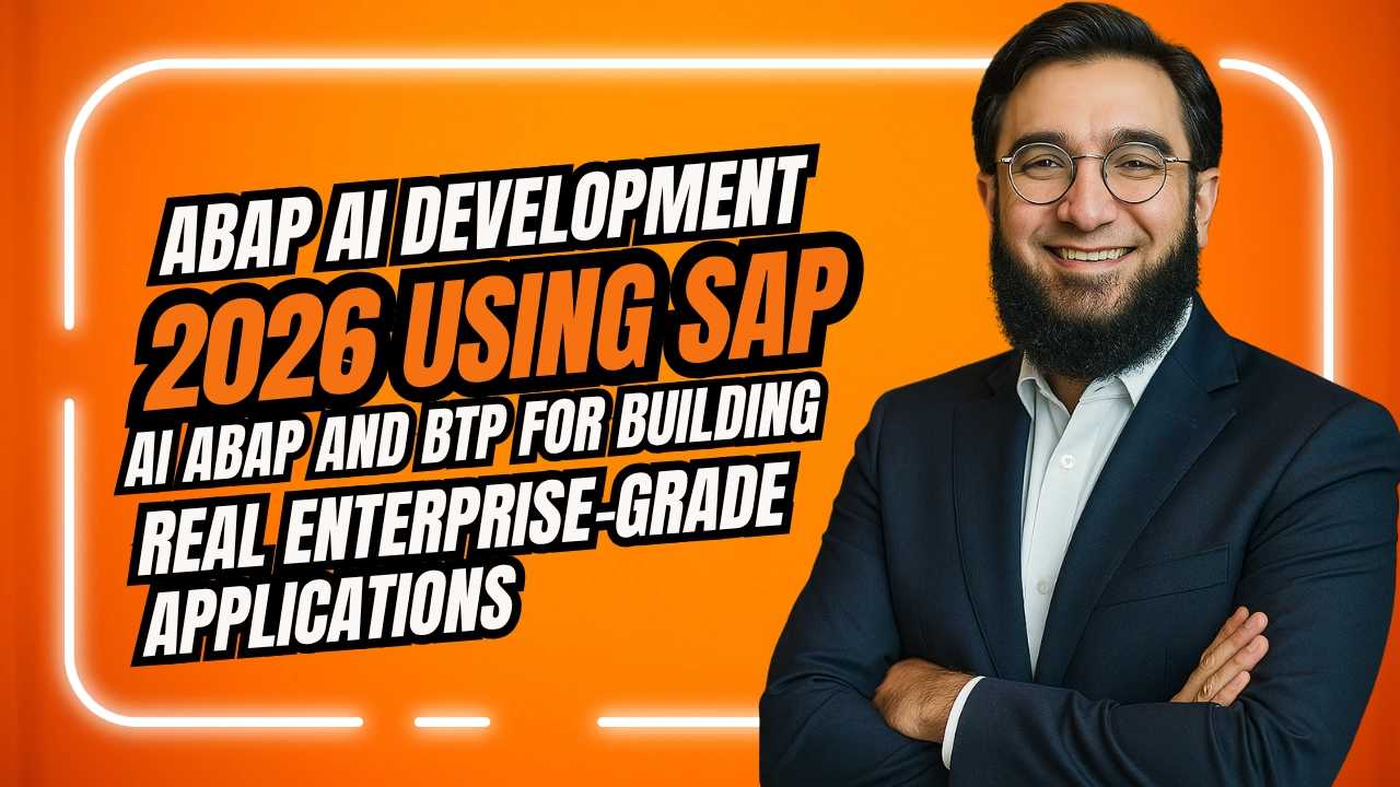 ABAP AI development 2026 using SAP AI ABAP and BTP for Building Real Enterprise-Grade Applications