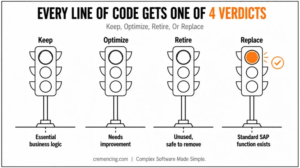 Four verdicts for SAP custom code