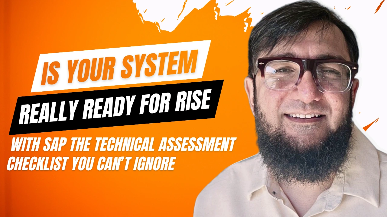 RISE with SAP? The Technical Assessment Checklist You Can’t Ignore