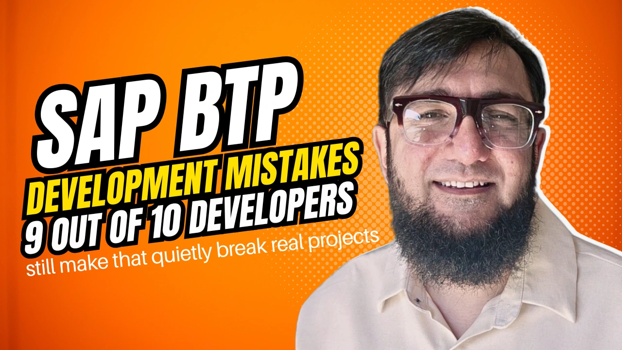 SAP BTP Development mistakes 9 out of 10 developers still make that quietly break real projects
