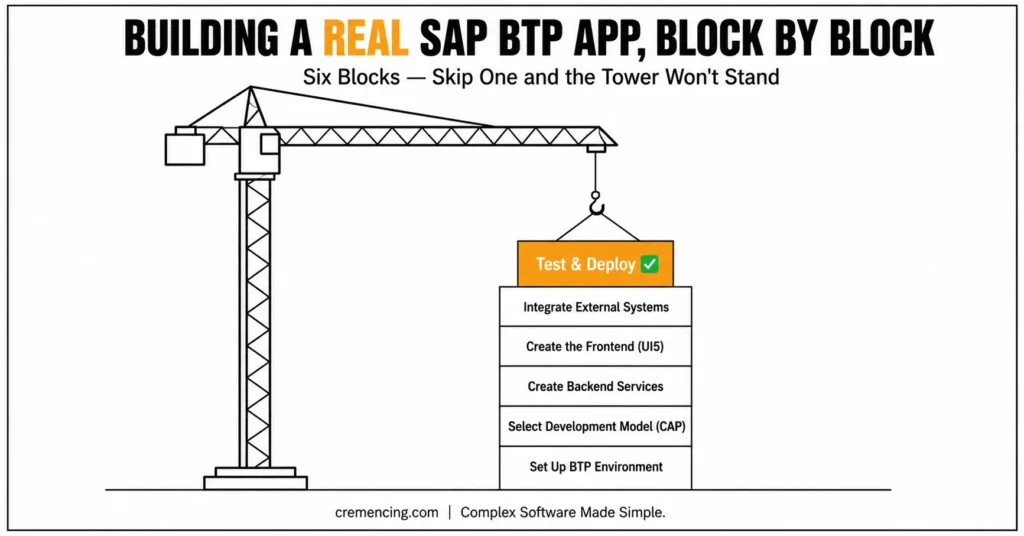 Six blocks for BTP app development