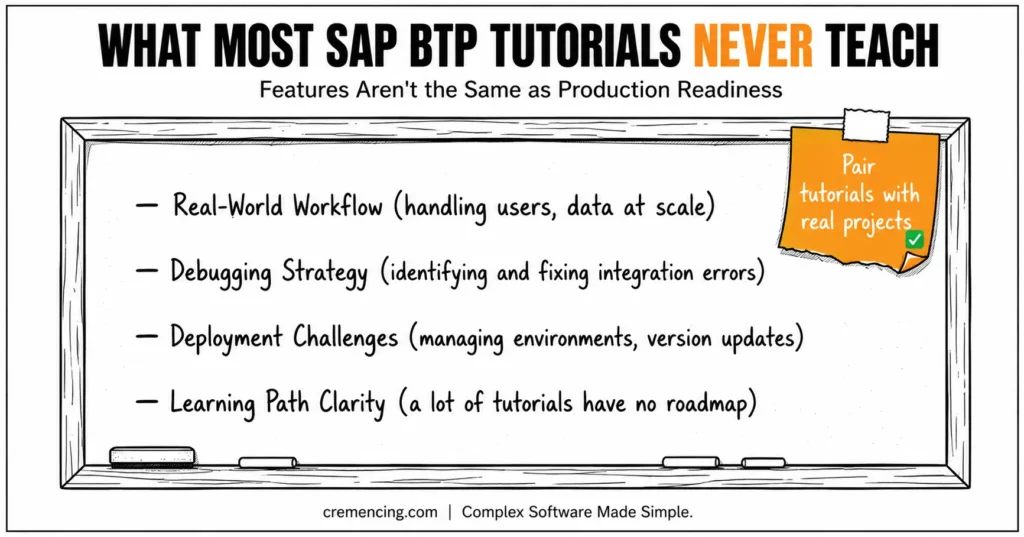 What SAP BTP tutorials miss