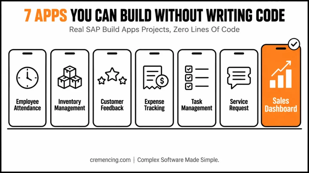Seven no-code SAP app examples