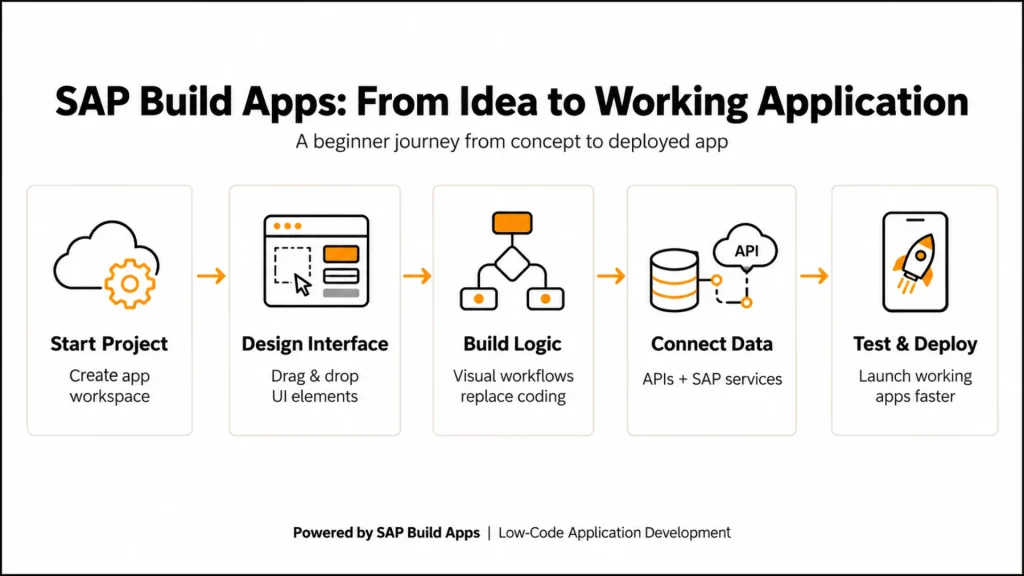 SAP Build Apps Tutorial: 5 Simple Steps to Build Your First App Without Coding, Even If You Are a Complete Beginner