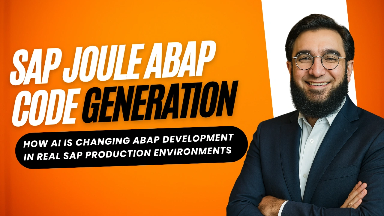 SAP Joule ABAP code generation and how AI is changing ABAP development in real SAP production environments
