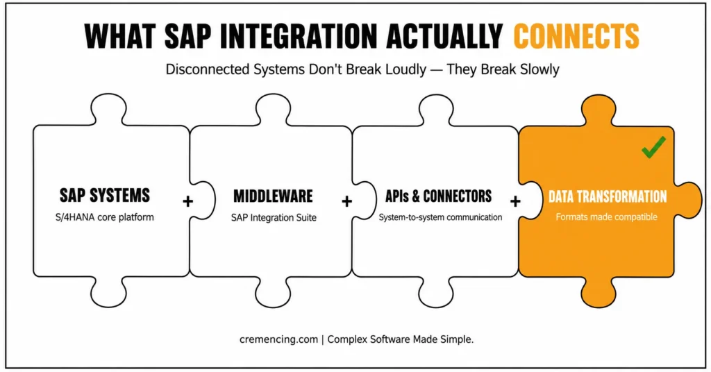 “SAP integration connects systems and data”