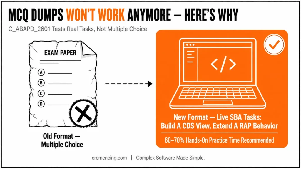 Paper exam vs live laptop task comparison.