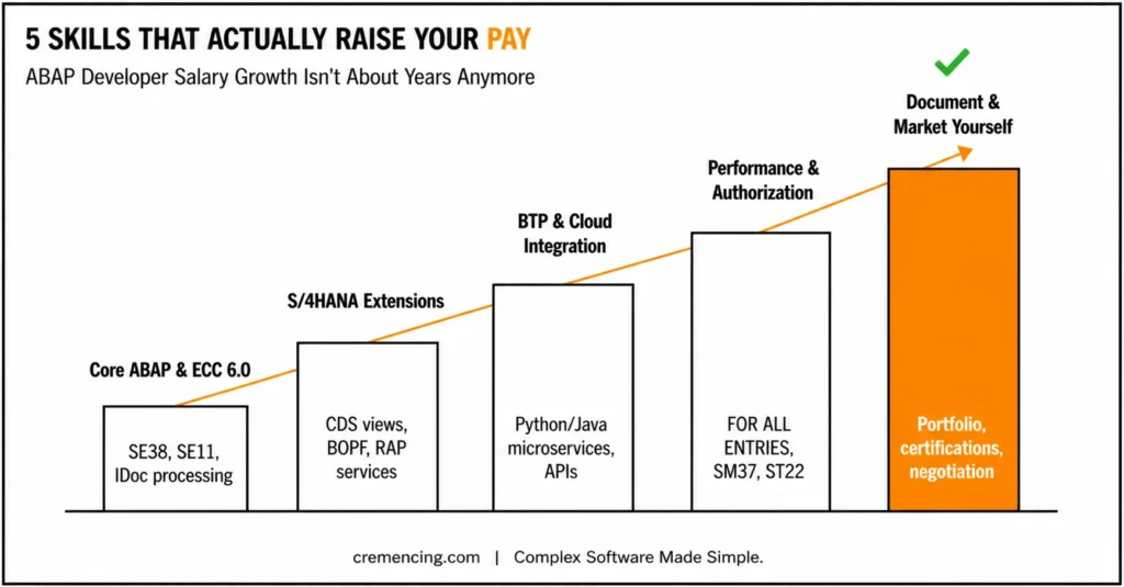“Five skills that increase ABAP developer pay”