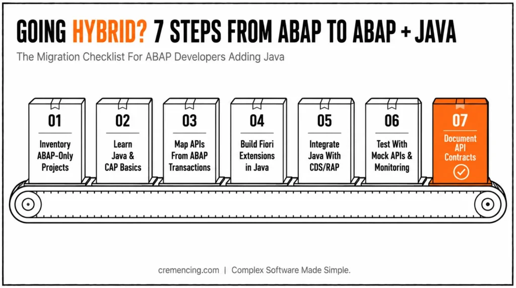 Seven steps for ABAP developers adding Java