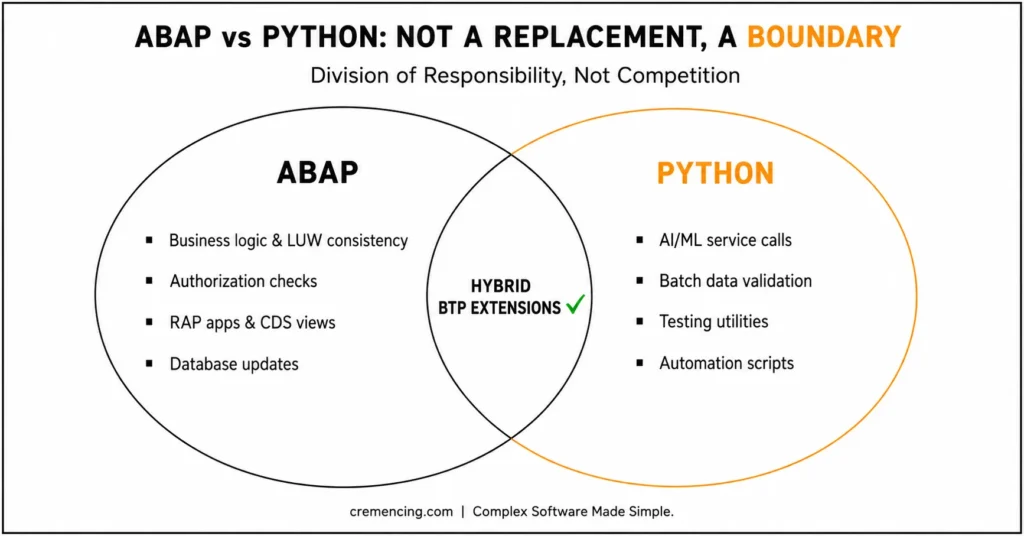 ABAP and Python: Hybrid BTP Extensions
