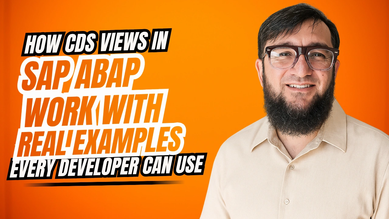 How CDS Views in SAP ABAP Work — With Real Examples Every Developer Can Use