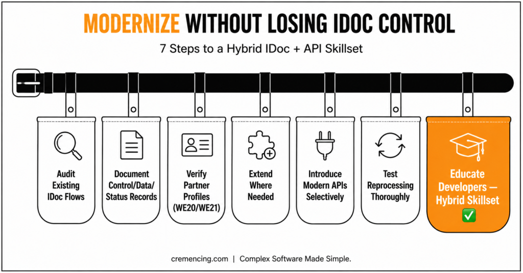 IDoc modernization checklist and hybrid skills