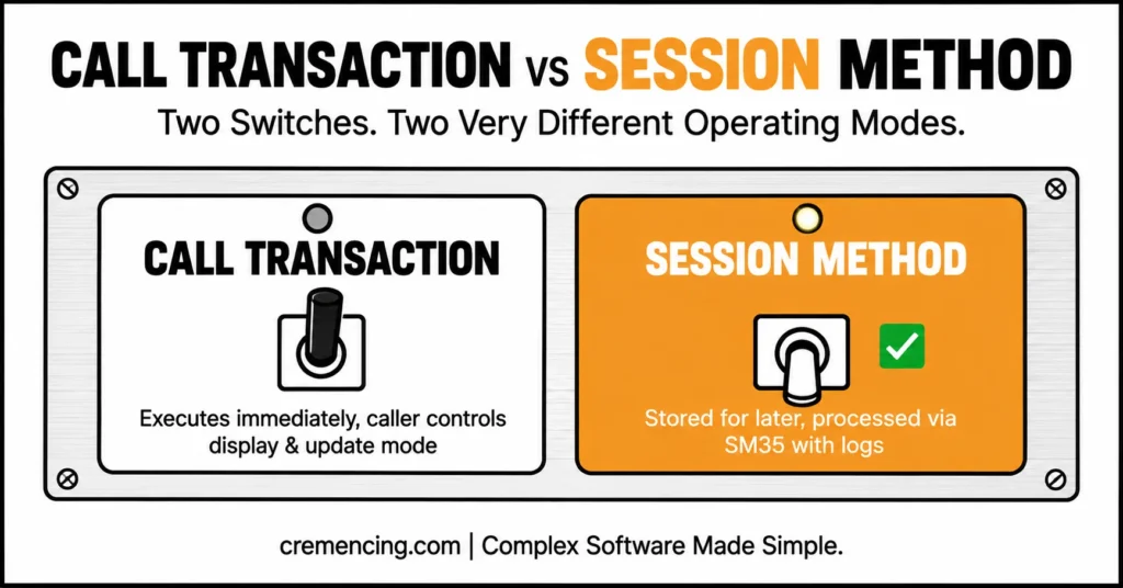 Comparison of BDC execution methods