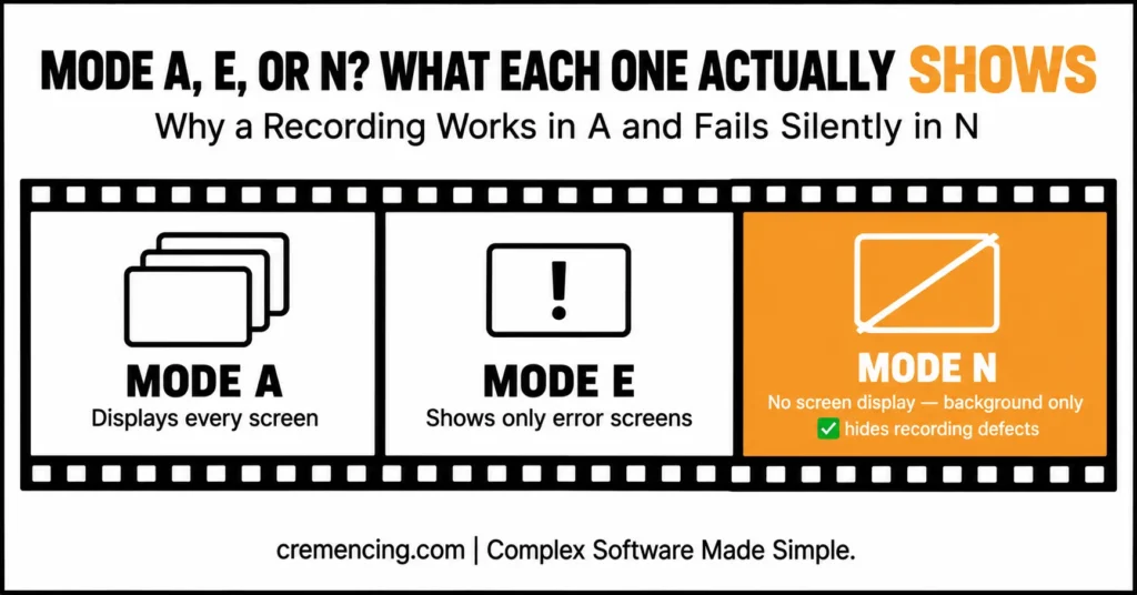 Comparison of ABAP BDC execution modes