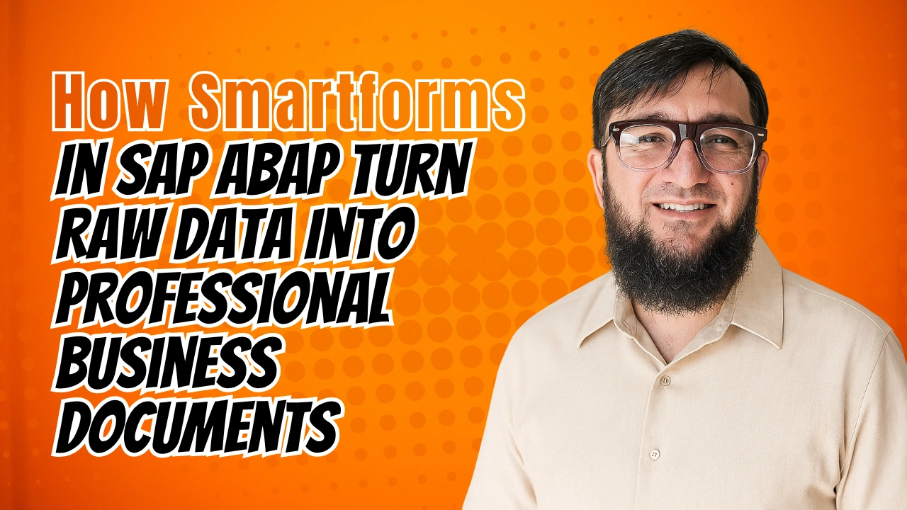 How Smartforms In SAP ABAP Turn Raw Data Into Professional Business Documents