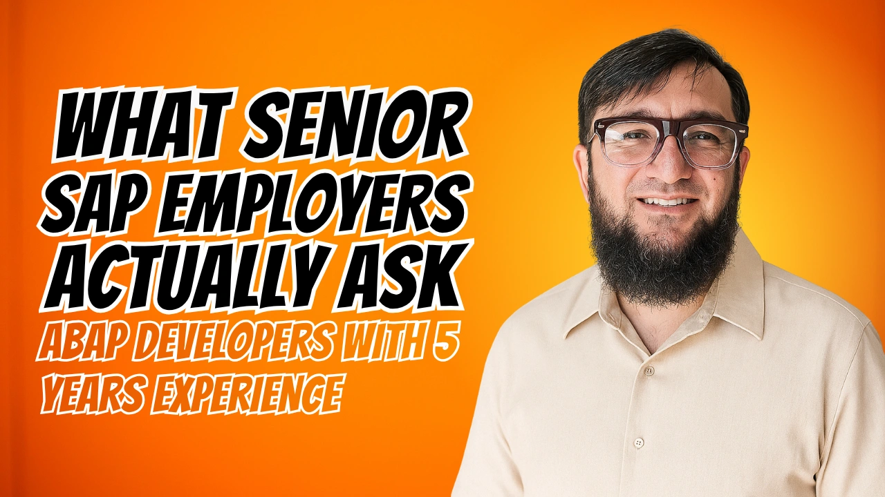 What Senior SAP Employers Actually Ask ABAP Developers With 5 Years of Experience