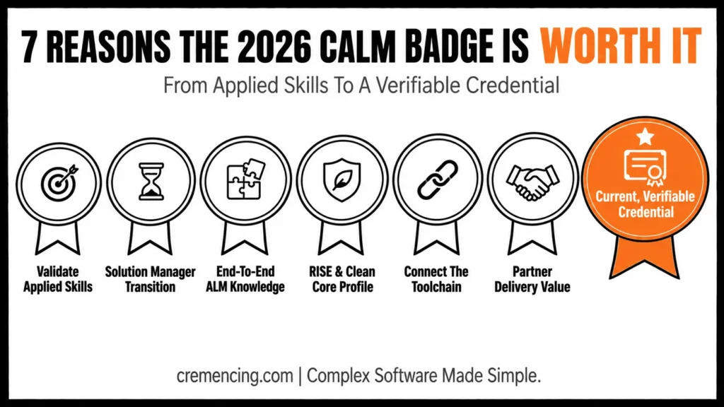 Seven benefits of 2026 SAP CALM certification