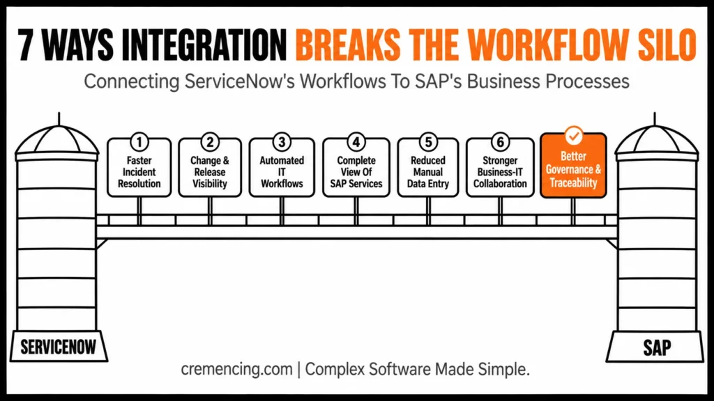 Seven ServiceNow SAP integration workflow benefits