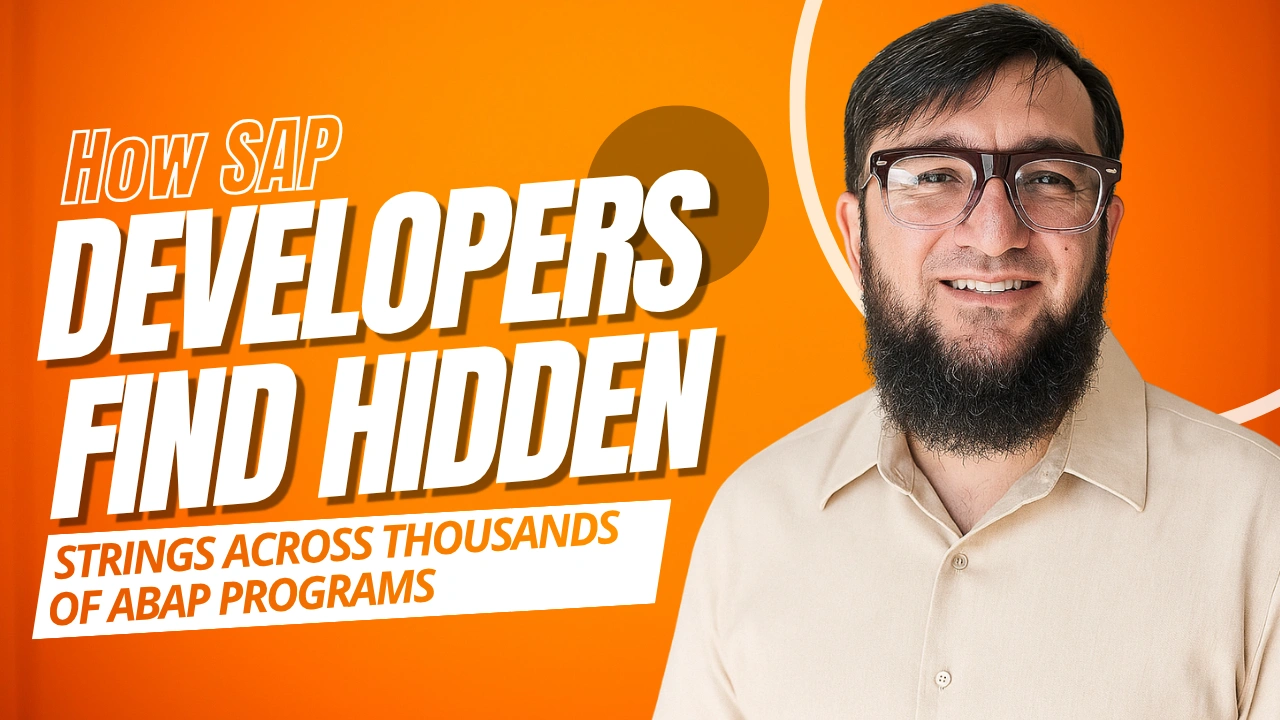 How SAP Developers Find Hidden Strings Across Thousands of ABAP Programs